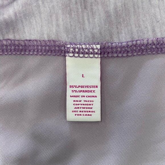 Leoma Lovegrove Top Women’s Large Colorful Asymmetrical Beach Art Short Sleeve - Picture 6 of 7